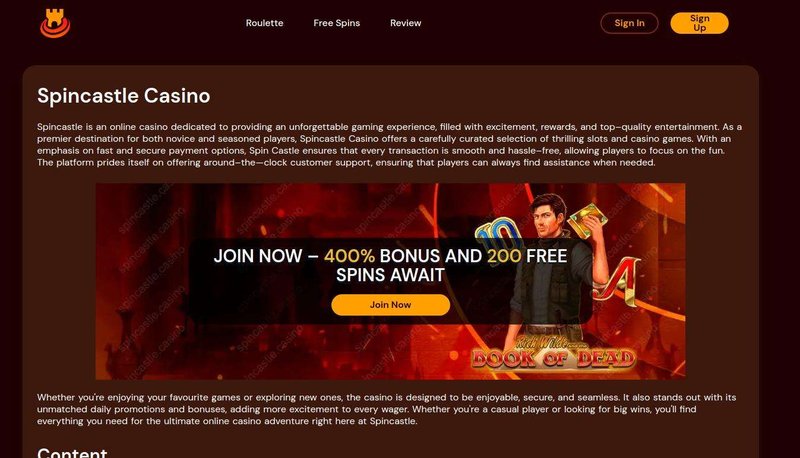 Discover the Exciting World of Spins Castle Casino in the UK, spin castle login